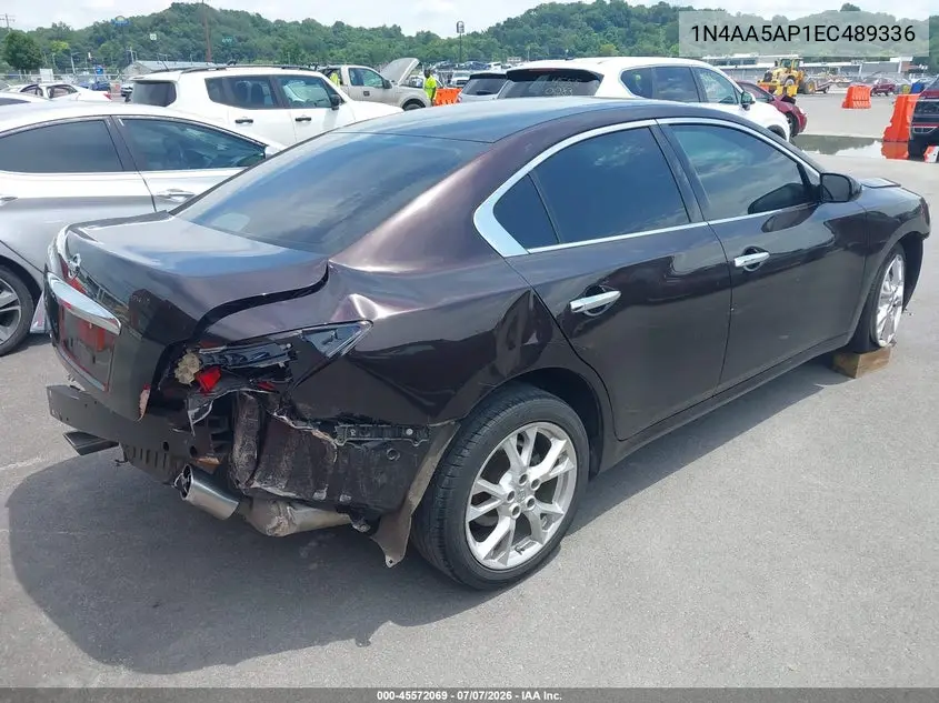 2014 Nissan Maxima 3.5 S/3.5 Sv VIN: 1N4AA5AP1EC489336 Lot: 45572069