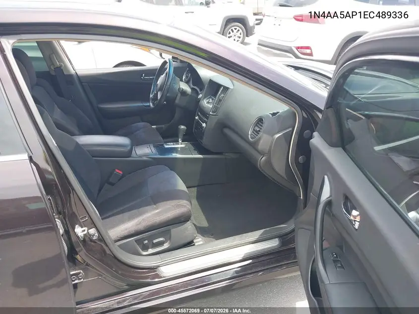 2014 Nissan Maxima 3.5 S/3.5 Sv VIN: 1N4AA5AP1EC489336 Lot: 45572069