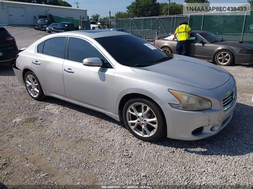 2014 Nissan Maxima 3.5 Sv VIN: 1N4AA5AP8EC438433 Lot: 45585261