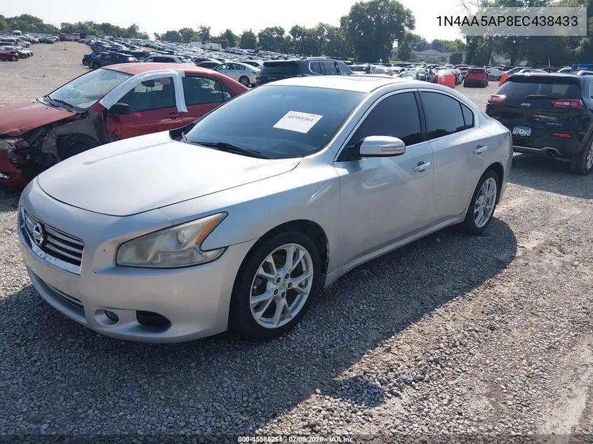 2014 Nissan Maxima 3.5 Sv VIN: 1N4AA5AP8EC438433 Lot: 45585261