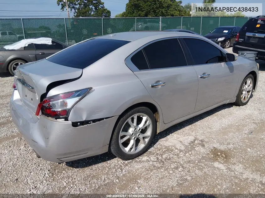 2014 Nissan Maxima 3.5 Sv VIN: 1N4AA5AP8EC438433 Lot: 45585261