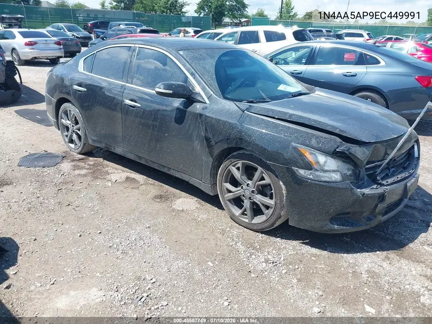 2014 Nissan Maxima 3.5 Sv VIN: 1N4AA5AP9EC449991 Lot: 45587749