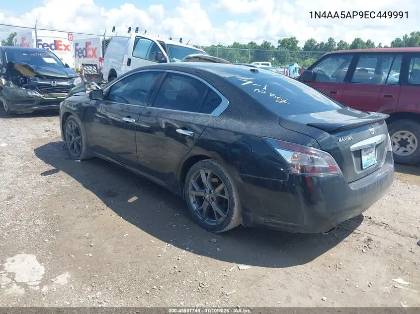 2014 Nissan Maxima 3.5 Sv VIN: 1N4AA5AP9EC449991 Lot: 45587749