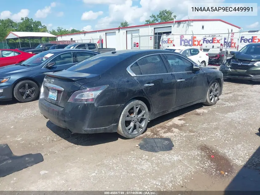 2014 Nissan Maxima 3.5 Sv VIN: 1N4AA5AP9EC449991 Lot: 45587749