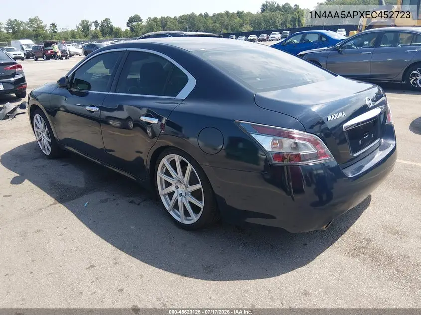 2014 Nissan Maxima 3.5 S VIN: 1N4AA5APXEC452723 Lot: 45623125