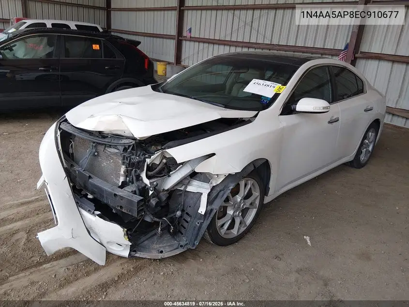 2014 Nissan Maxima 3.5 Sv VIN: 1N4AA5AP8EC910677 Lot: 45634819