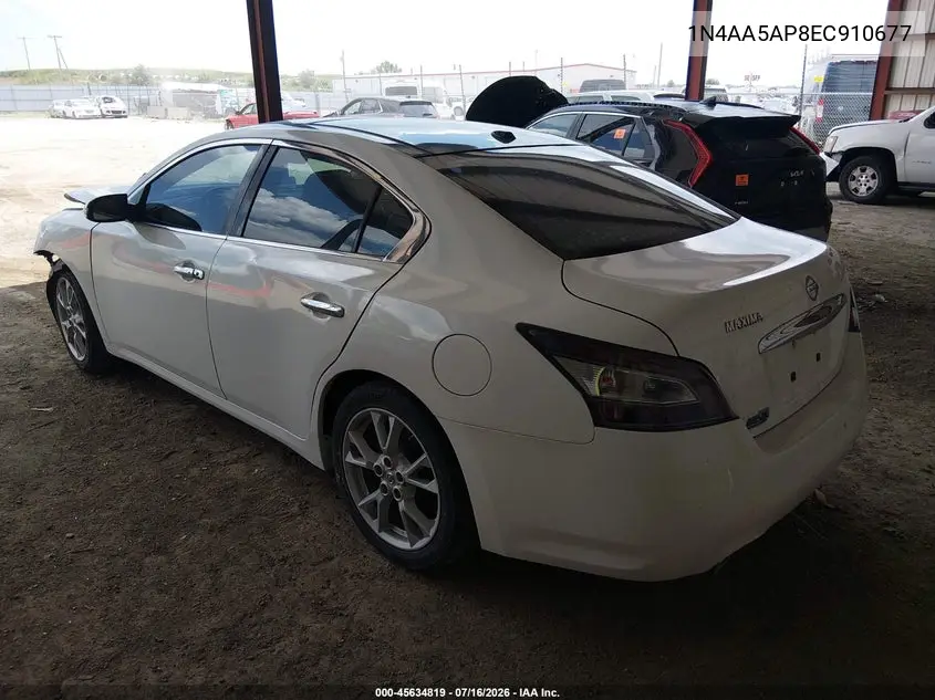 2014 Nissan Maxima 3.5 Sv VIN: 1N4AA5AP8EC910677 Lot: 45634819