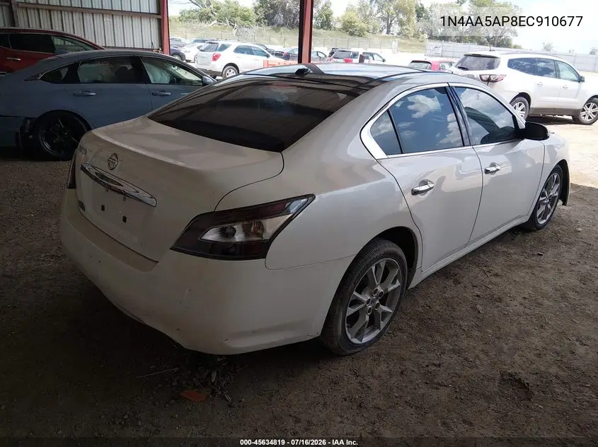 2014 Nissan Maxima 3.5 Sv VIN: 1N4AA5AP8EC910677 Lot: 45634819