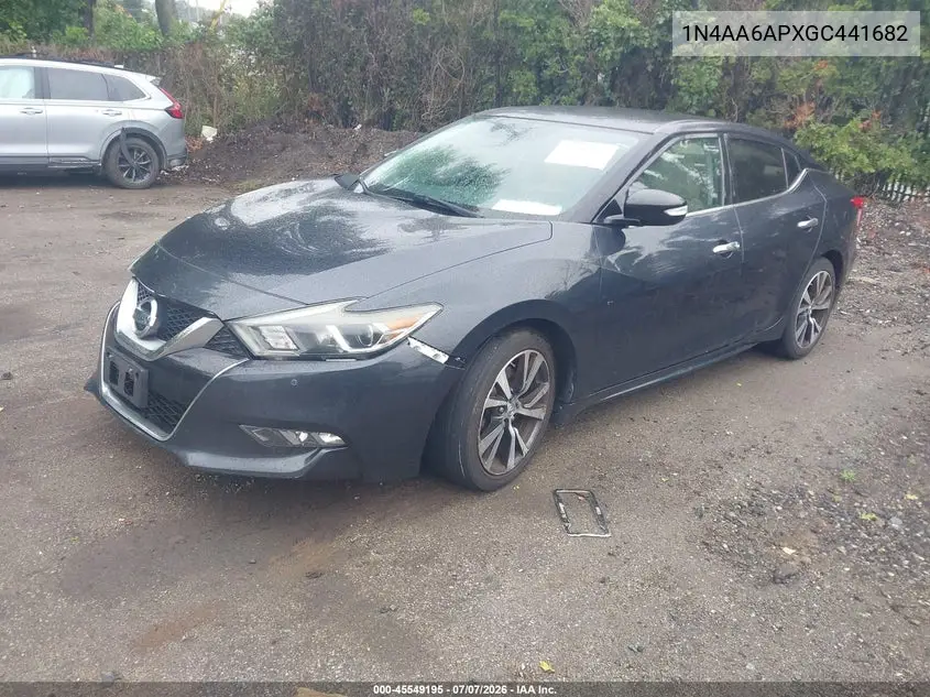 2016 Nissan Maxima 3.5 Sv VIN: 1N4AA6APXGC441682 Lot: 45549195