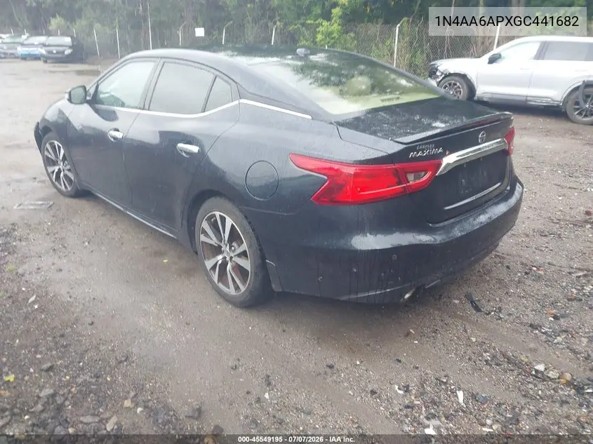 2016 Nissan Maxima 3.5 Sv VIN: 1N4AA6APXGC441682 Lot: 45549195