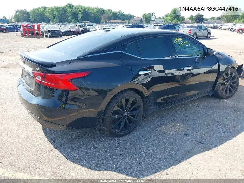 2016 Nissan Maxima 3.5 Sr VIN: 1N4AA6AP8GC447416 Lot: 45553351