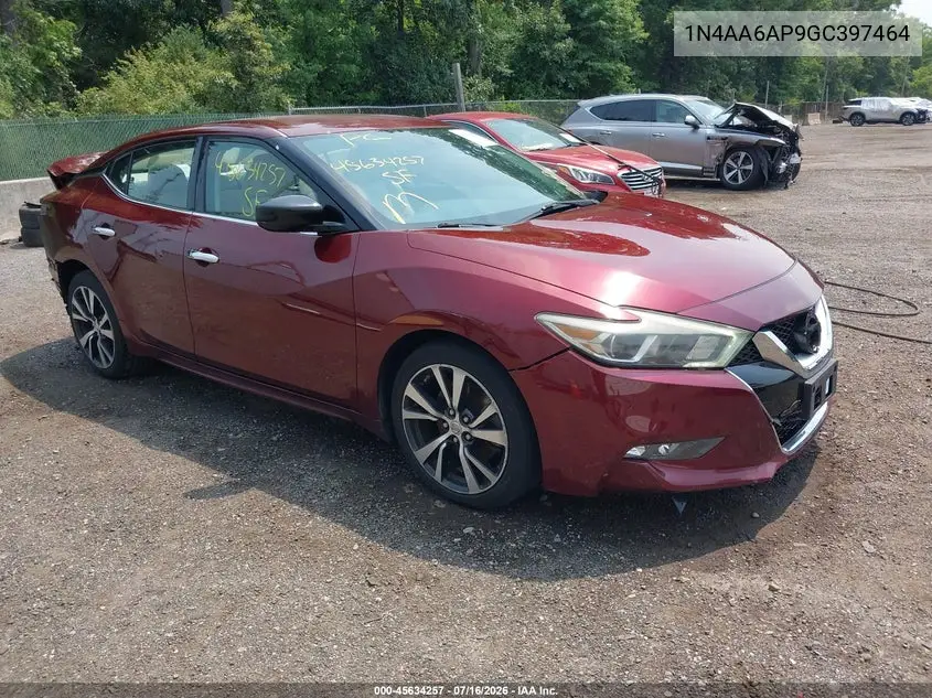 2016 Nissan Maxima 3.5 S VIN: 1N4AA6AP9GC397464 Lot: 45634257
