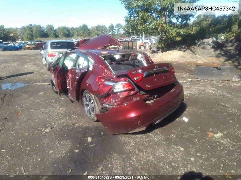 1N4AA6AP8HC437342 2017 Nissan Maxima 3.5 Sv
