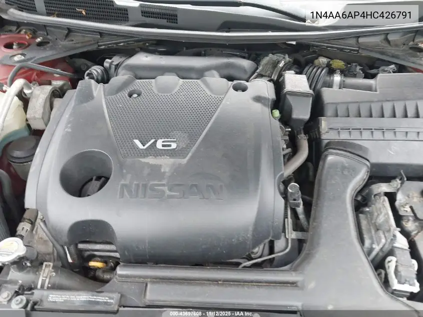 1N4AA6AP4HC426791 2017 Nissan Maxima 3.5 Sv