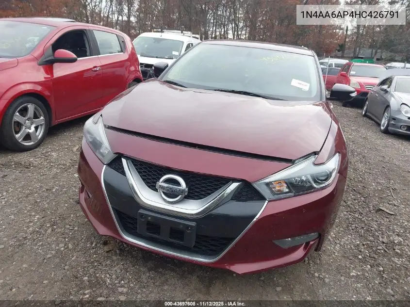1N4AA6AP4HC426791 2017 Nissan Maxima 3.5 Sv