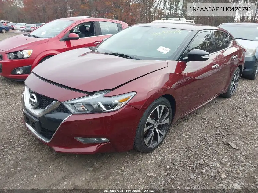 1N4AA6AP4HC426791 2017 Nissan Maxima 3.5 Sv