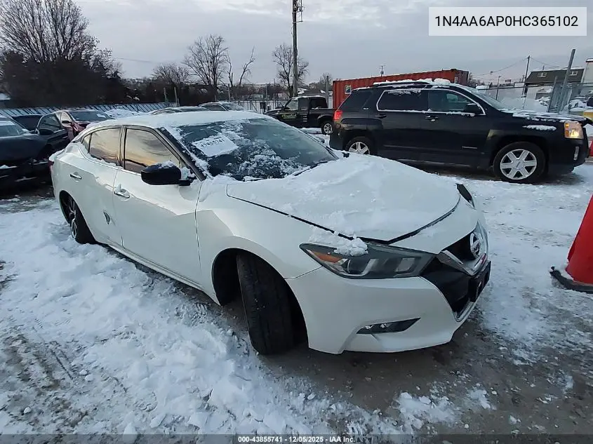 1N4AA6AP0HC365102 2017 Nissan Maxima 3.5 S