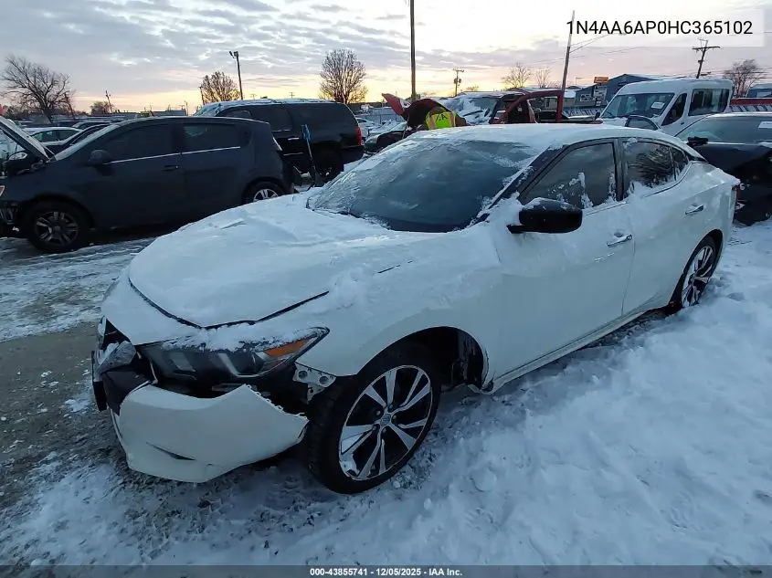 1N4AA6AP0HC365102 2017 Nissan Maxima 3.5 S