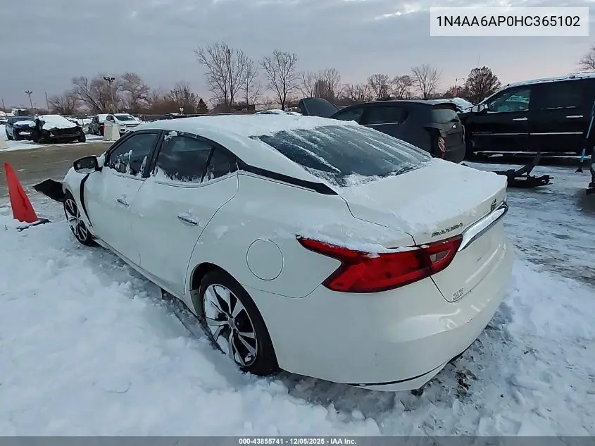 1N4AA6AP0HC365102 2017 Nissan Maxima 3.5 S