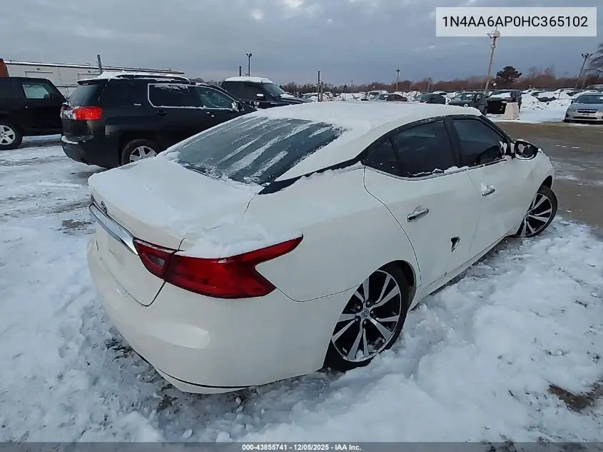 1N4AA6AP0HC365102 2017 Nissan Maxima 3.5 S