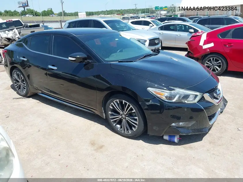 2017 Nissan Maxima 3.5 Sv VIN: 1N4AA6AP9HC423384 Lot: 45337512