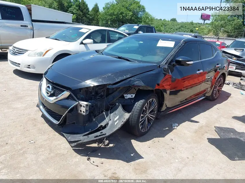 2017 Nissan Maxima 3.5 Sv VIN: 1N4AA6AP9HC423384 Lot: 45337512