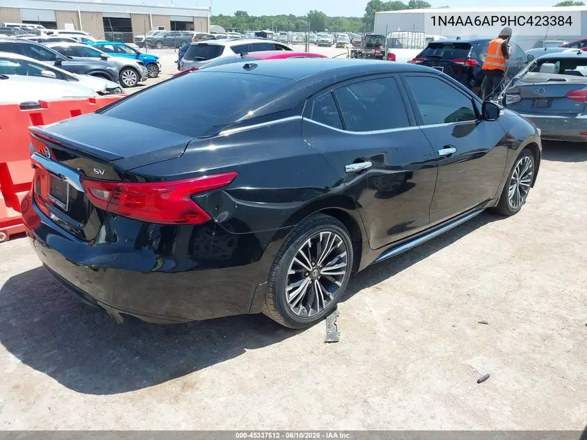 2017 Nissan Maxima 3.5 Sv VIN: 1N4AA6AP9HC423384 Lot: 45337512