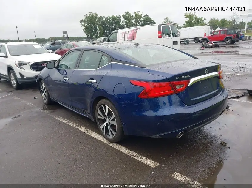2017 Nissan Maxima 3.5 Sl VIN: 1N4AA6AP9HC444431 Lot: 45551269