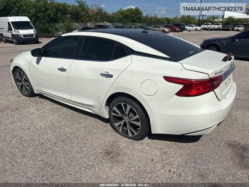 2017 Nissan Maxima 3.5 Sl VIN: 1N4AA6AP7HC382379 Lot: 45607643