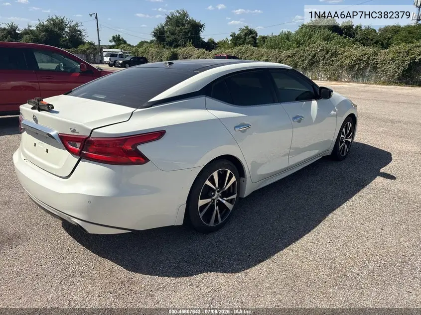 2017 Nissan Maxima 3.5 Sl VIN: 1N4AA6AP7HC382379 Lot: 45607643