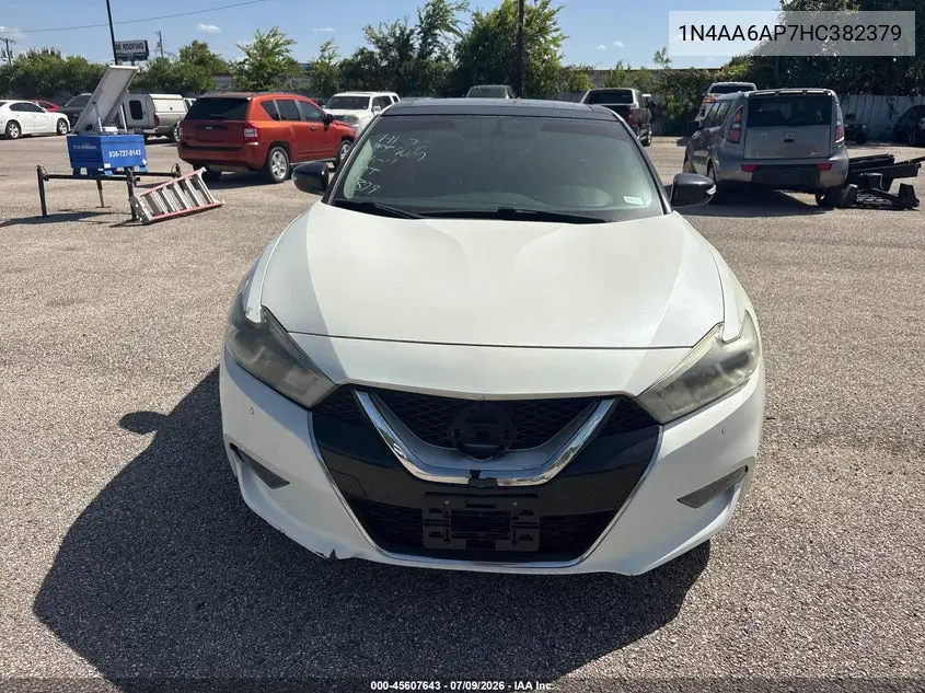 2017 Nissan Maxima 3.5 Sl VIN: 1N4AA6AP7HC382379 Lot: 45607643