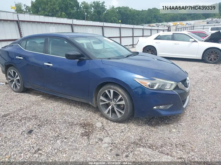2017 Nissan Maxima 3.5 S VIN: 1N4AA6AP7HC439339 Lot: 45625290