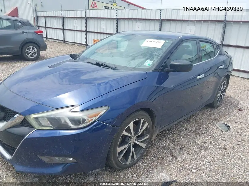 2017 Nissan Maxima 3.5 S VIN: 1N4AA6AP7HC439339 Lot: 45625290