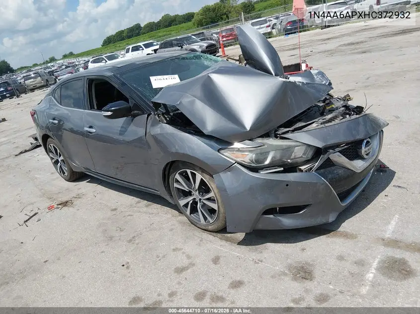 2017 Nissan Maxima 3.5 Sl VIN: 1N4AA6APXHC372932 Lot: 45644710