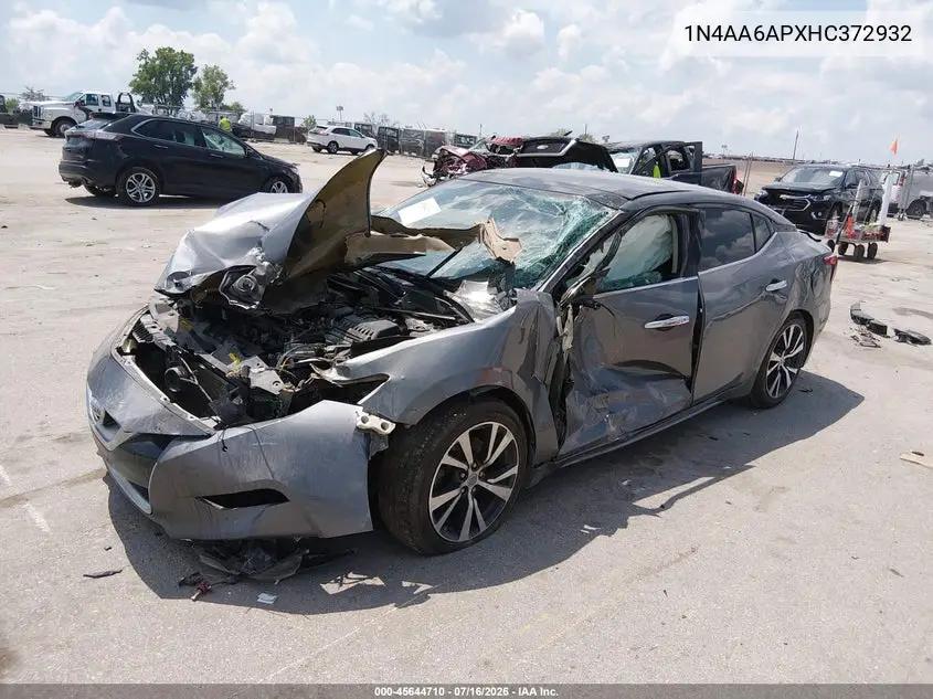 2017 Nissan Maxima 3.5 Sl VIN: 1N4AA6APXHC372932 Lot: 45644710