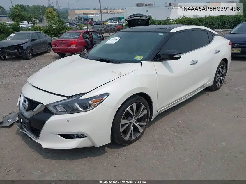 2017 Nissan Maxima 3.5 Sl VIN: 1N4AA6AP5HC391498 Lot: 45659147