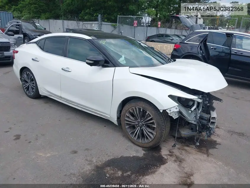 2018 Nissan Maxima 3.5 Platinum VIN: 1N4AA6AP5JC382368 Lot: 45239458