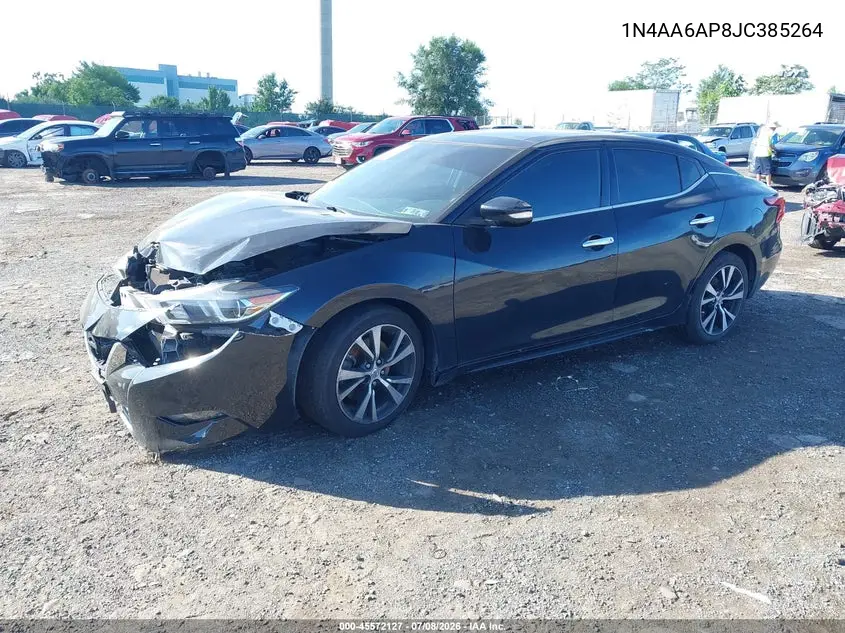 2018 Nissan Maxima 3.5 Sl VIN: 1N4AA6AP8JC385264 Lot: 45572127