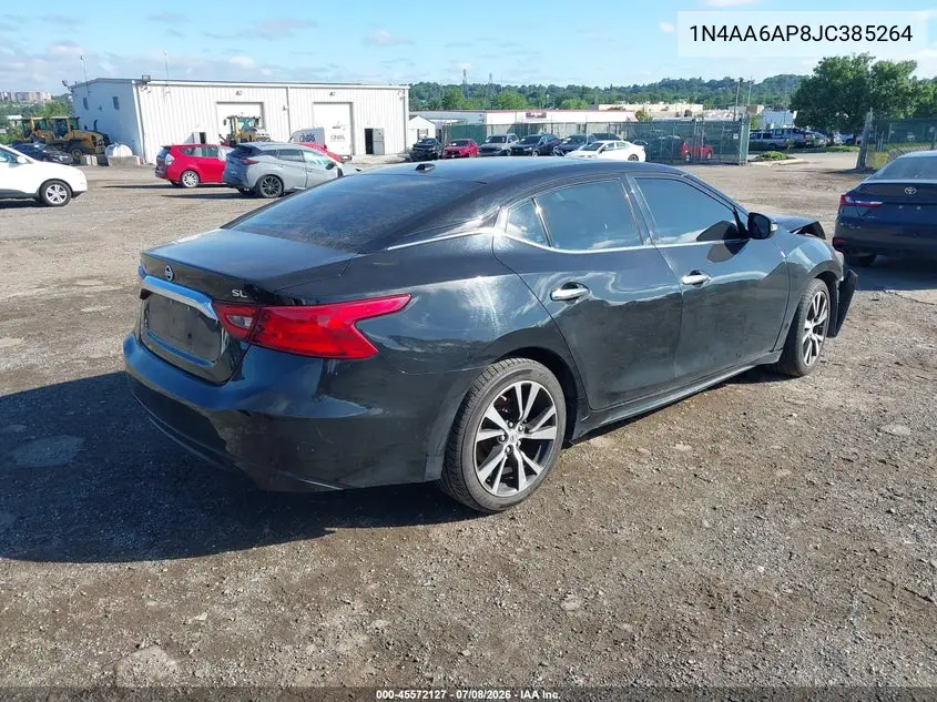 2018 Nissan Maxima 3.5 Sl VIN: 1N4AA6AP8JC385264 Lot: 45572127