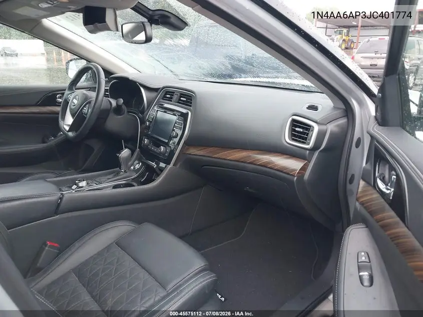 2018 Nissan Maxima 3.5 Platinum VIN: 1N4AA6AP3JC401774 Lot: 45575112