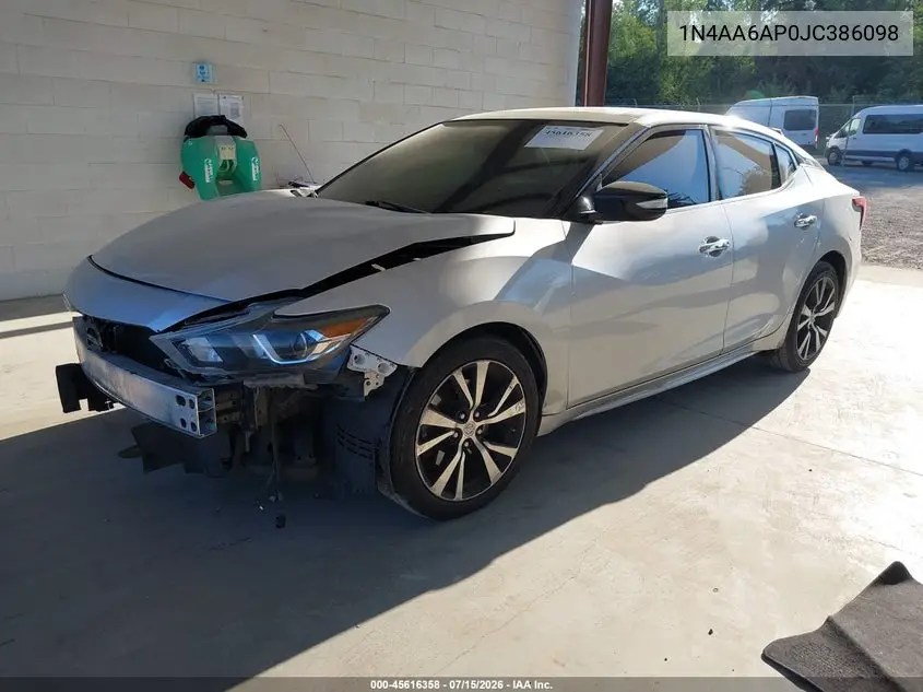 2018 Nissan Maxima 3.5 Sl VIN: 1N4AA6AP0JC386098 Lot: 45616358