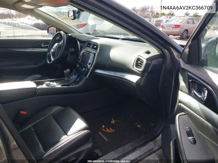 1N4AA6AV2KC366709 2019 Nissan Maxima 3.5 Sv