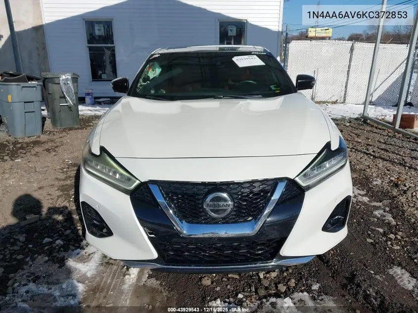 1N4AA6AV6KC372853 2019 Nissan Maxima 3.5 Platinum