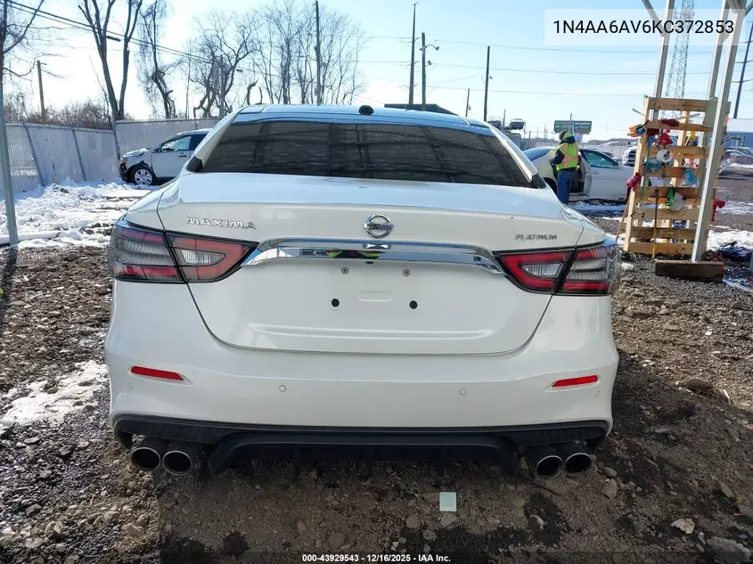 1N4AA6AV6KC372853 2019 Nissan Maxima 3.5 Platinum