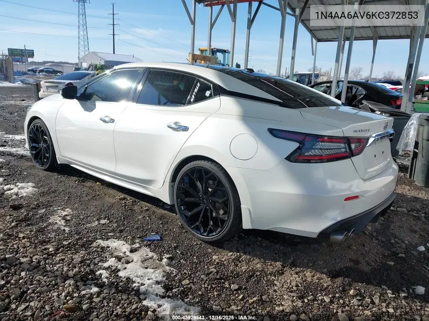 1N4AA6AV6KC372853 2019 Nissan Maxima 3.5 Platinum