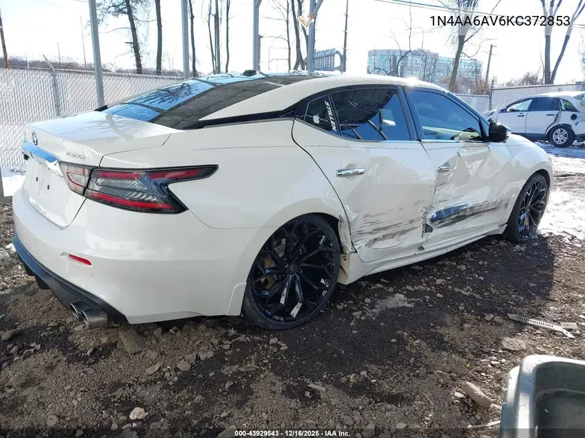 1N4AA6AV6KC372853 2019 Nissan Maxima 3.5 Platinum