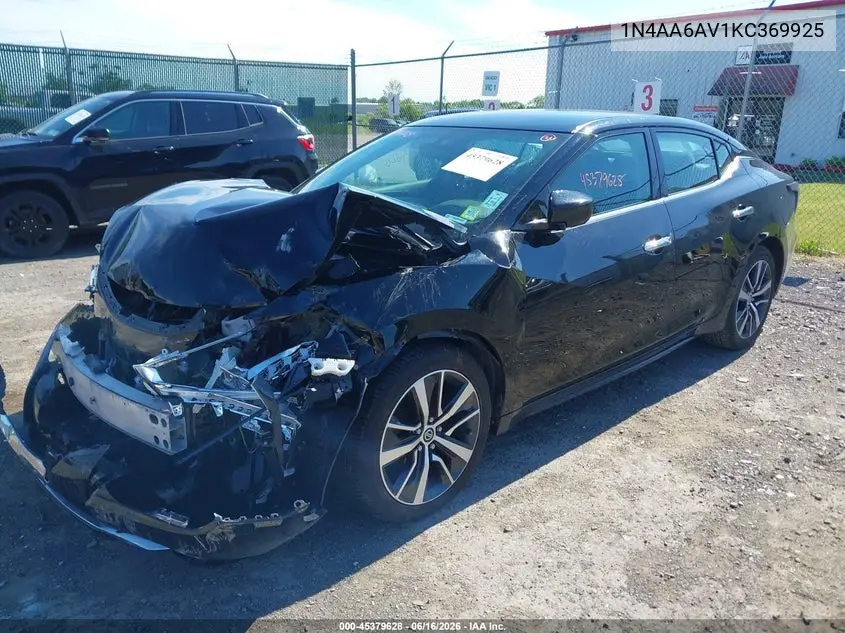 2019 Nissan Maxima 3.5 S VIN: 1N4AA6AV1KC369925 Lot: 45379628