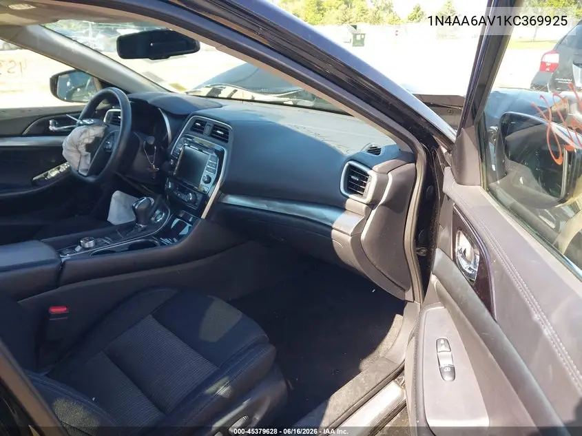 2019 Nissan Maxima 3.5 S VIN: 1N4AA6AV1KC369925 Lot: 45379628