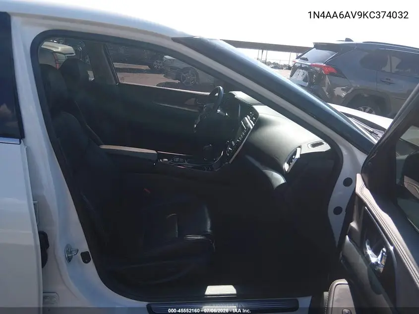 2019 Nissan Maxima 3.5 Sv VIN: 1N4AA6AV9KC374032 Lot: 45552160