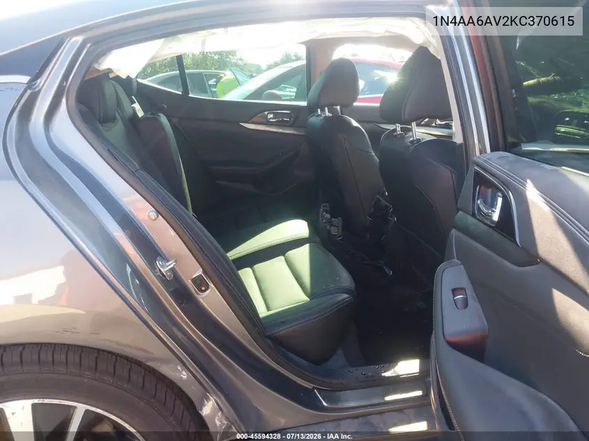 2019 Nissan Maxima 3.5 Sv VIN: 1N4AA6AV2KC370615 Lot: 45594328